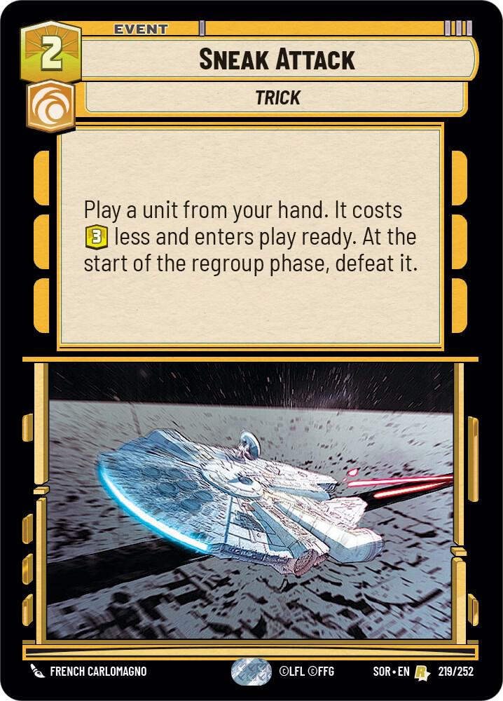 Sneak Attack - Spark of Rebellion - Star Wars: Unlimited