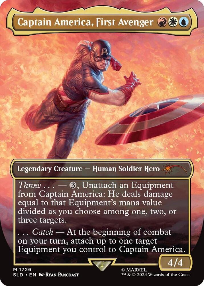Captain America, First Avenger (Rainbow Foil) - Secret Lair Drop
