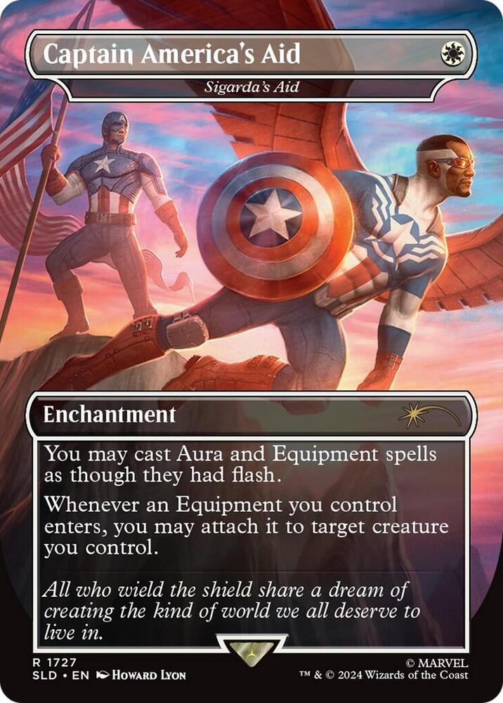 Captain America's Aid - Sigarda's Aid (Rainbow Foil) - Secret Lair