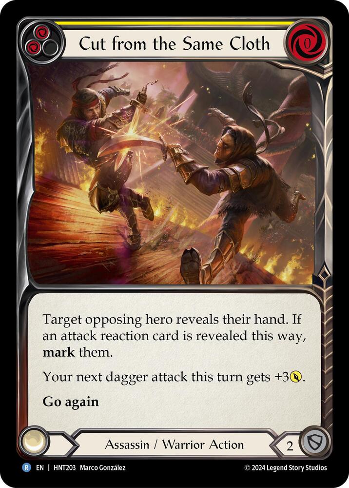 Cut from the Same Cloth (Yellow) - The Hunted - Flesh and Blood