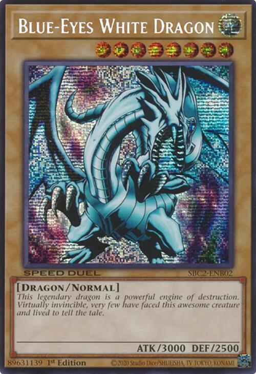 Blue-Eyes White Dragon (PSR) - Speed Duel: Battle City Finals