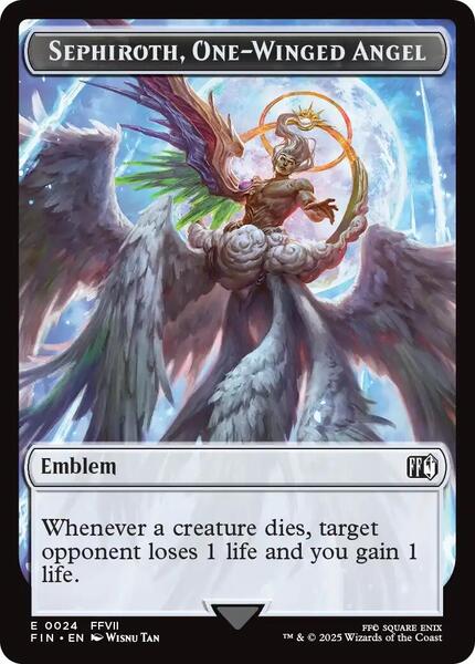 Emblem - Sephiroth, One-Winged Angel // Robot Warrior Double-Sided