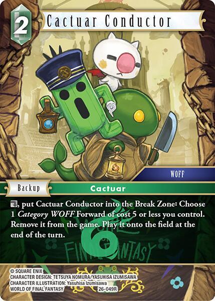Cactuar Conductor - Gunslinger in the Abyss - Final Fantasy TCG