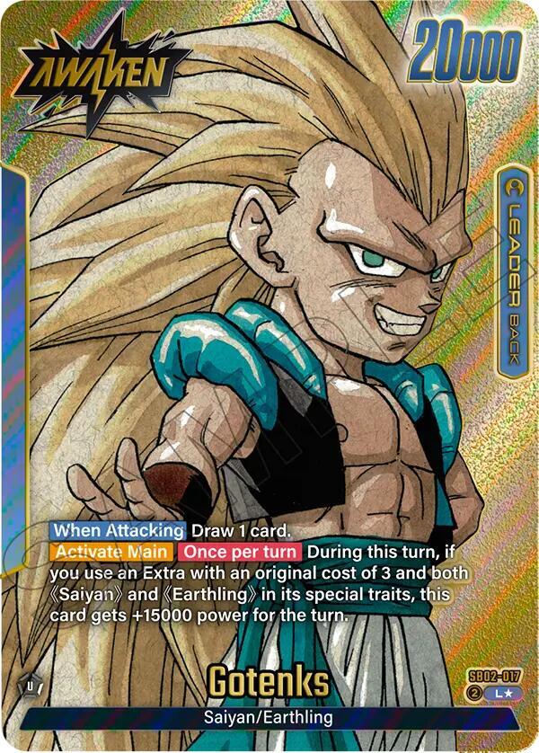 Gotenks - SB02-017 (Gold) - Manga Booster 02 - Dragon Ball Super