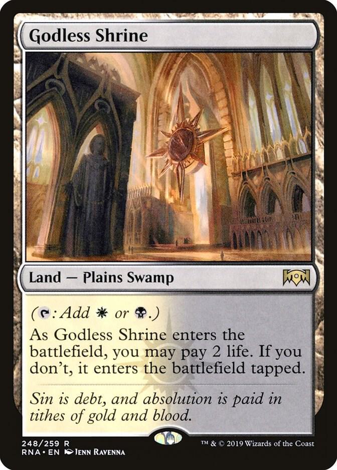 Godless Shrine - Ravnica Allegiance - Magic: The Gathering