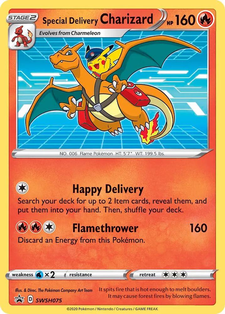Special Delivery Charizard - SWSH075 - SWSH: Sword & Shield Promo