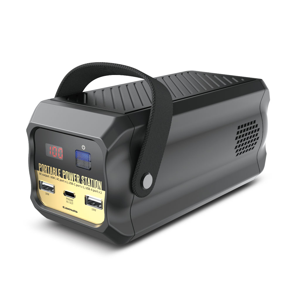 超小型ポータブル電源 80W – 多摩電子工業 | 公式サイト [ tamas