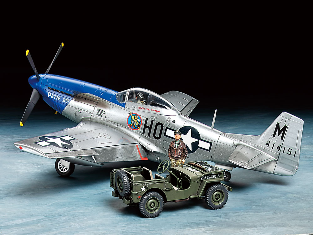 希少 1/48 アメリカ傑作機 P-51Dマスタング簡単組立接着剤塗装不要 6
