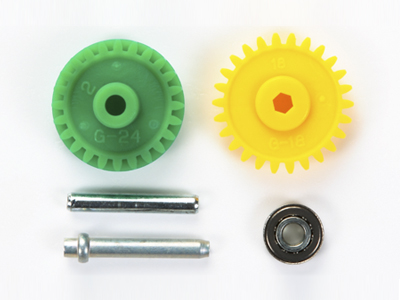 GP.434 ミニ四駆 ハイスピードEXカウンターギヤセット （3.7:1）: ミニ