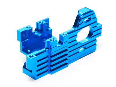 OP.1079 DB01 アルミモーターマウント （ブルー）: RCモデル｜TAMIYA