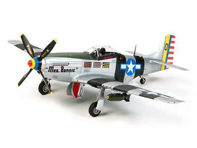 木製飛行機模型 40cm マスタングP-51 クリプスマイティ1/48 木製飛行機