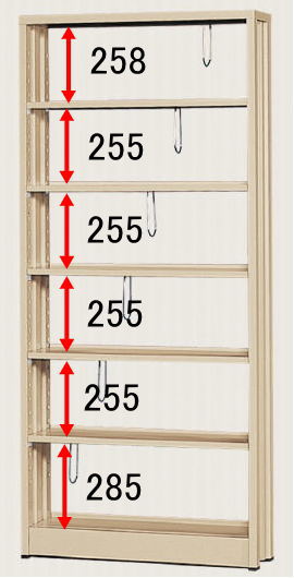 クールラック大6段 中5段 スチール本棚 スチールラック ホームラック