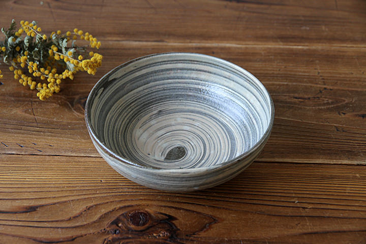 壺市】中鉢/刷毛目（径 16cm） | 【丹波のイロドリ】丹波焼(陶器)の