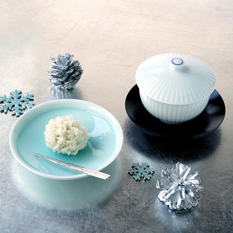 食器 陶器 蓋付煮物碗 茶碗蒸し用碗 スプーン付 5個セット 茶碗蒸し 器