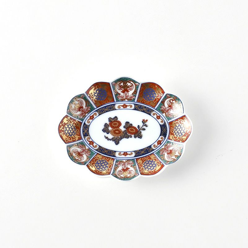 お値下げしました、古伊万里 色絵 梅・菊・蝶紋大鉢 お値下げしました