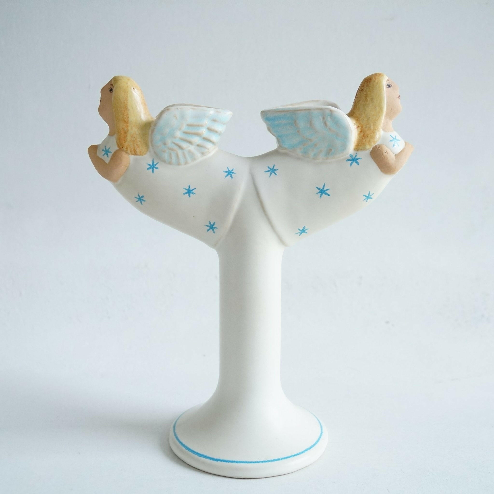 希少 リサラーソン 天使 キャンドルホルダー Anglajusstake 希少