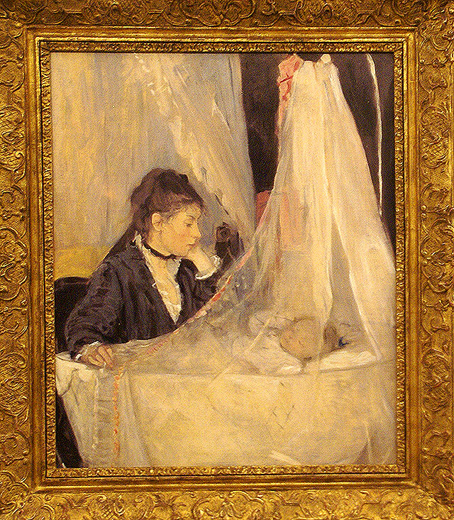 陶板画 すみれのブーケをつけたベルト・モリゾ