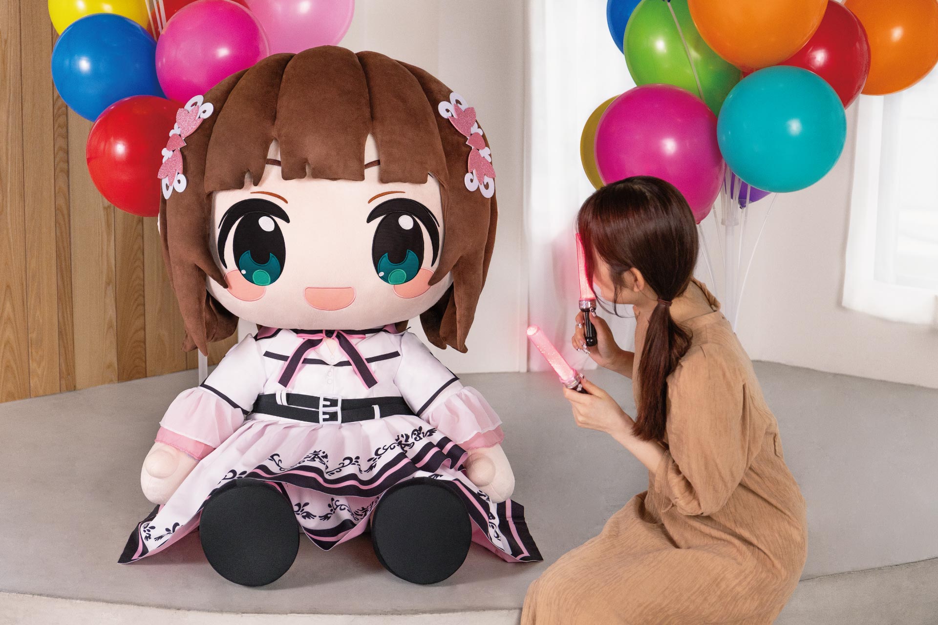 どきゅーと 『THE IDOLM@STER』 超特大ぬいぐるみ 天海春香｜TAITO