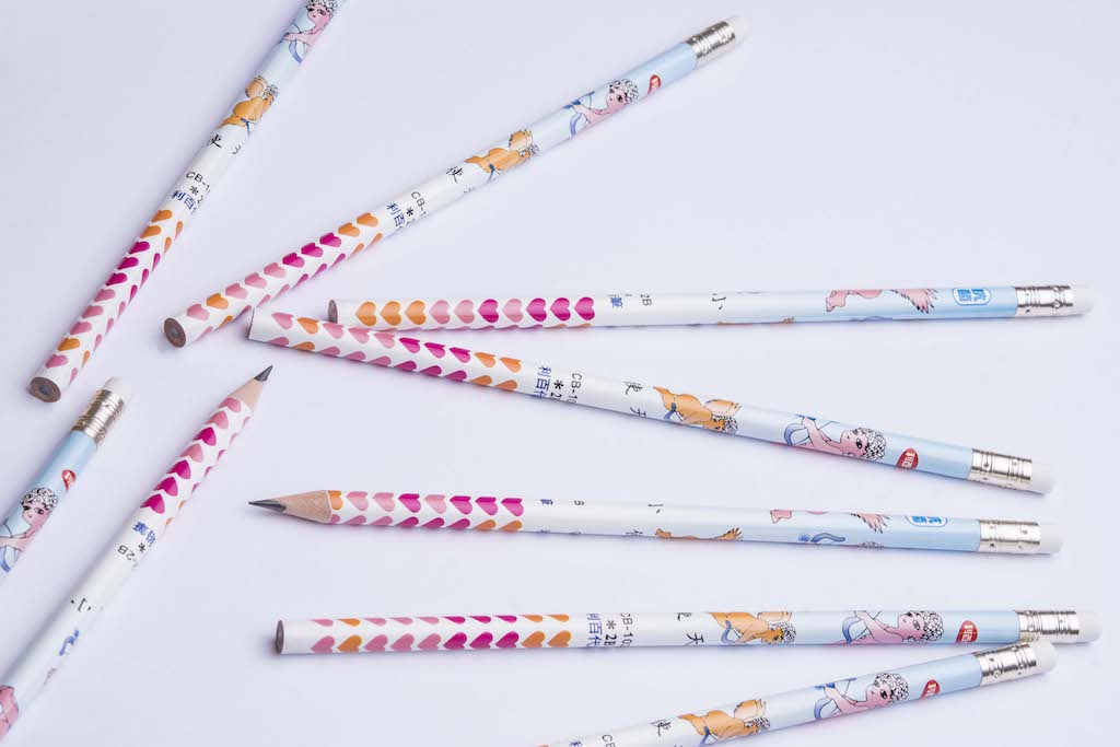 レトロ可愛い 台湾 利百代 天使印 香り付き鉛筆｜利百代小天使香水鉛筆