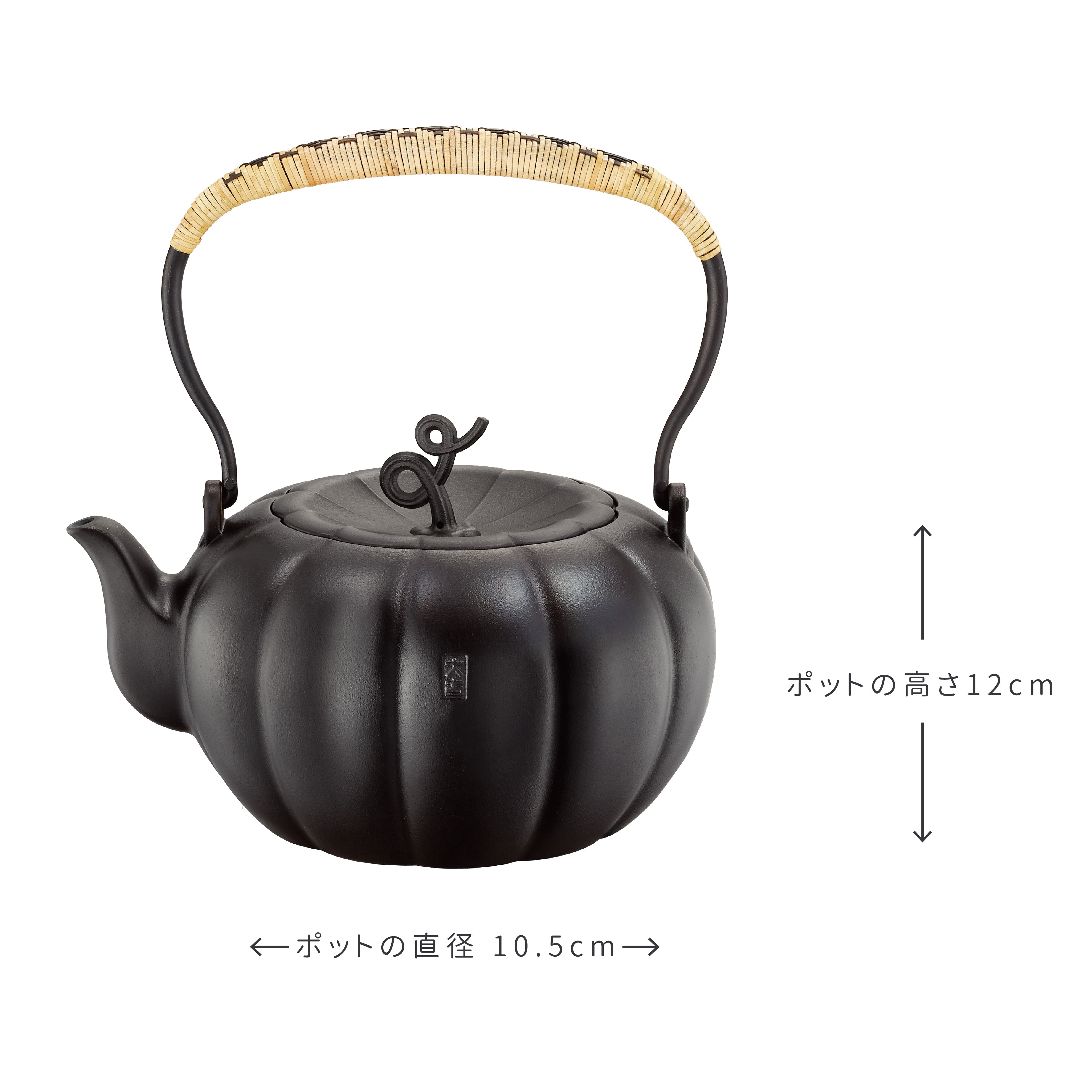 taku きんぎょく満堂 鉄瓶 1.2L かぼちゃ型 ケトル ポット 茶器 IH対応