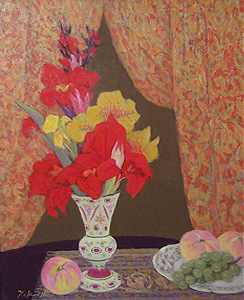 半額以下。奥西賀男 油絵 アネモネ 半額以下。奥西賀男 油絵 アネモネ