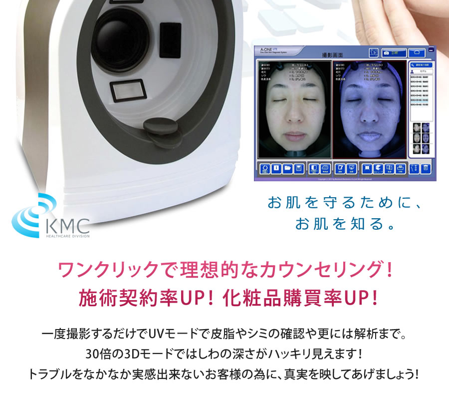 A-One LITEお肌診断機器 パソコン接続配線＋専用USB＋CD-ROM付き 肌
