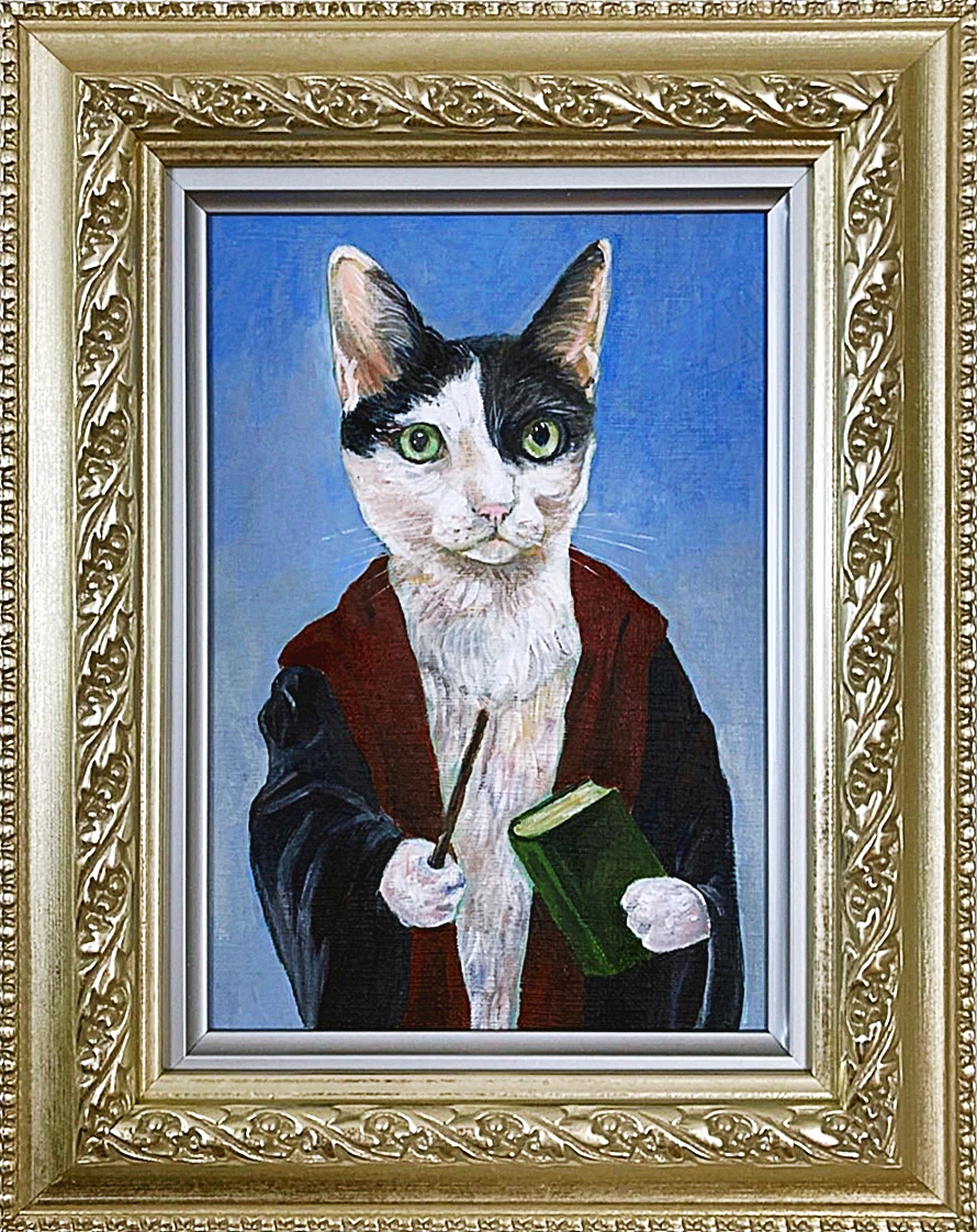 オーダー作品3 - 田嶋香里（TAJIMA KAORI）｜人間社会を猫で描く画家
