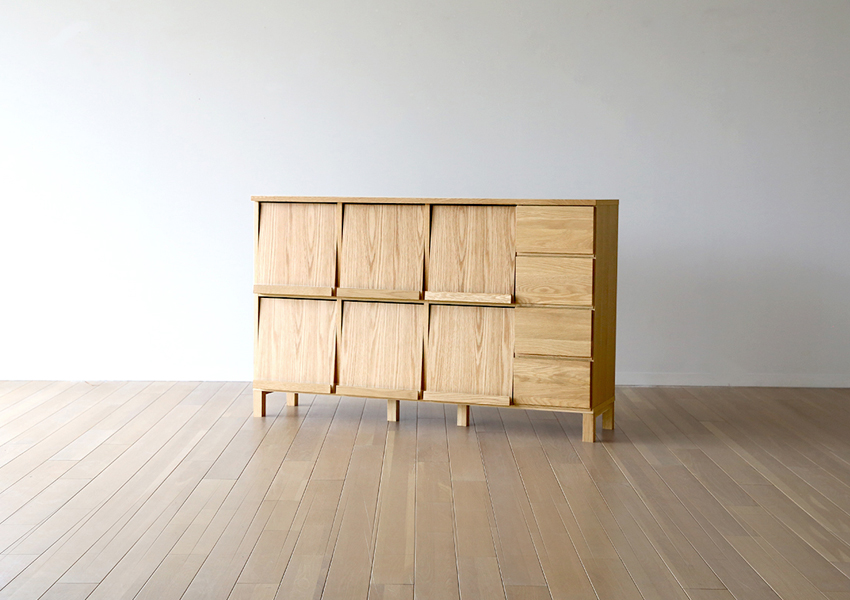 レッチェ 143マガジンレコードラック OAK(W143×D39.5×H95.5cm)税込