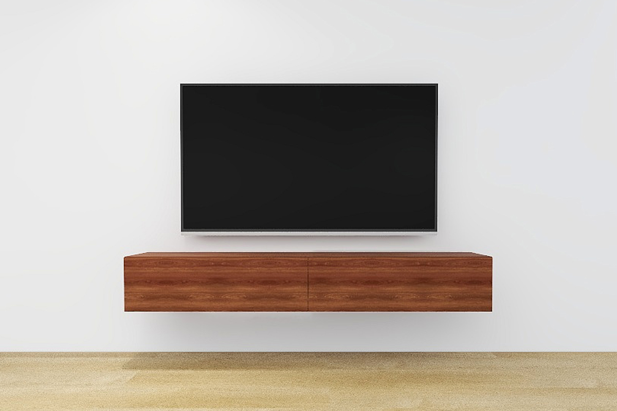 ウィトー TVボード フラップ扉タイプ WALNUT(W120~240×D34×H27cm)税込