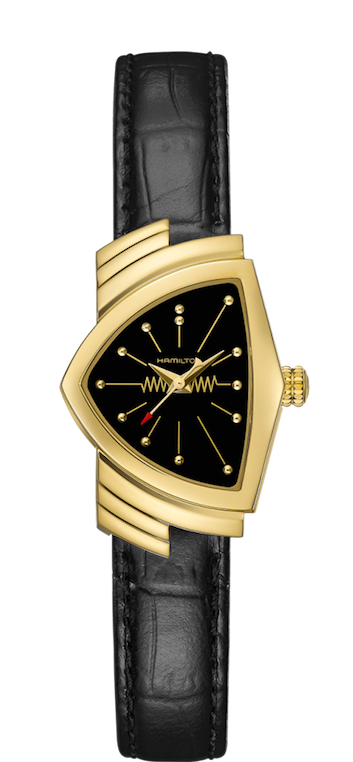 HAMILTON ベンチュラ ゴールド 革ベルト レディース ハミルトン