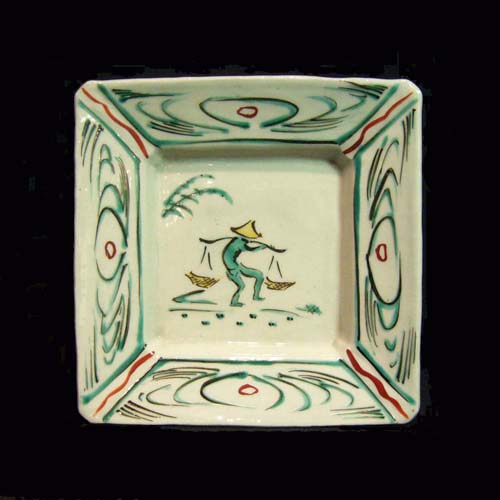 やす】☆ バーナード・リーチ 遊び心ある一品です☆y412 ☆ バーナード