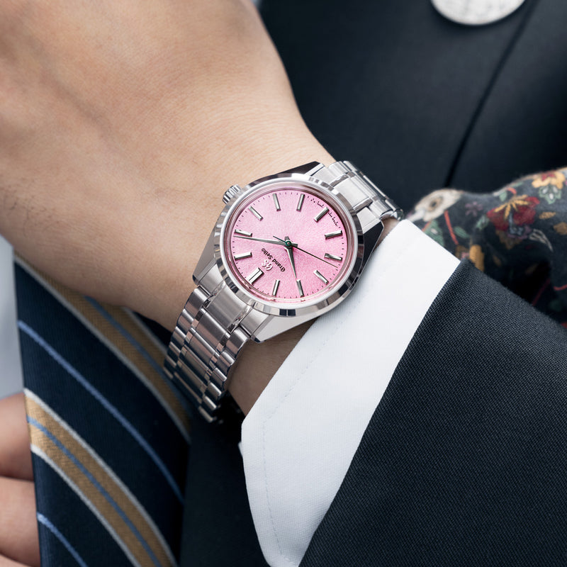 Pink Dial Stainless Steel Hanami Heritage Collection Watch | 36.5MM |