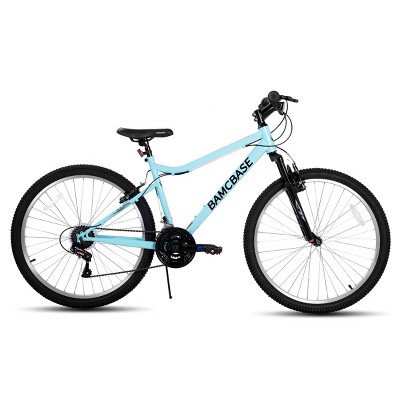 BAMCBASE Lilac 26 Inch Mountain Bike for Women Men, 18 Speed Steel