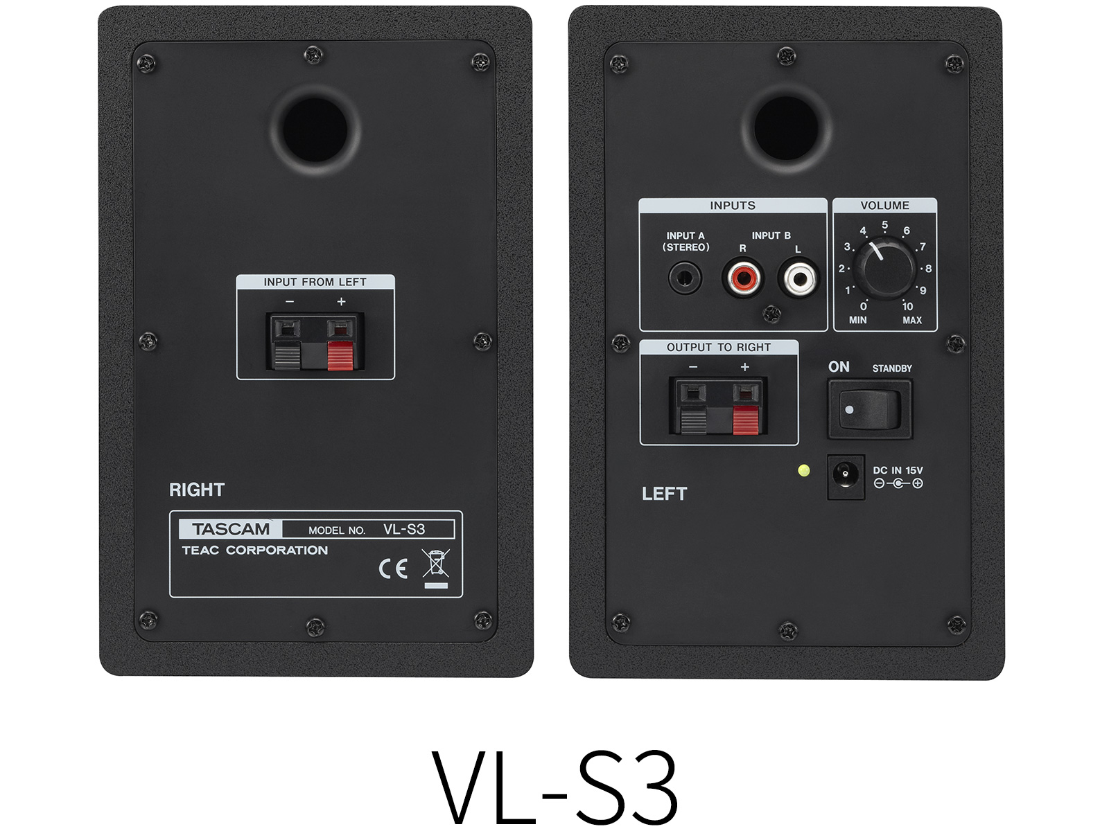 VL-S3/VL-S3BT | Powered Desktop Monitors | TASCAM - United States