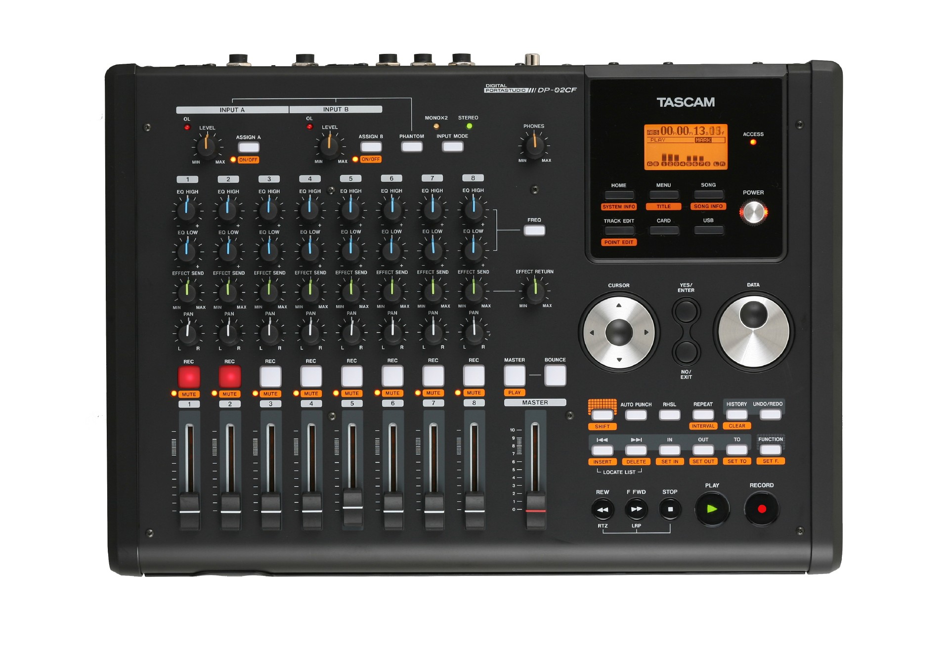 DP-02CF | DIGITAL PORTASTUDIO 8トラックCFカード MTR | TASCAM(日本)