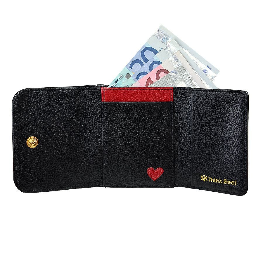 ハーティハート 3つ折財布（ブラック） / Think Bee! 『公式』 | Think