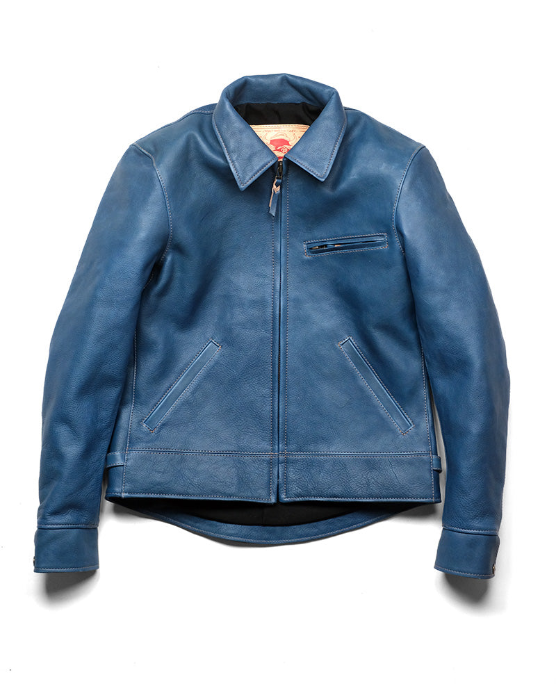 天神ワークスTENJIN 割引 カラーオーダーコバルトブルー裏地赤オーダー