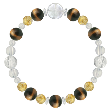 タイガーアイやルチルとアクアオーラ水晶をブレンド！金運と浄化