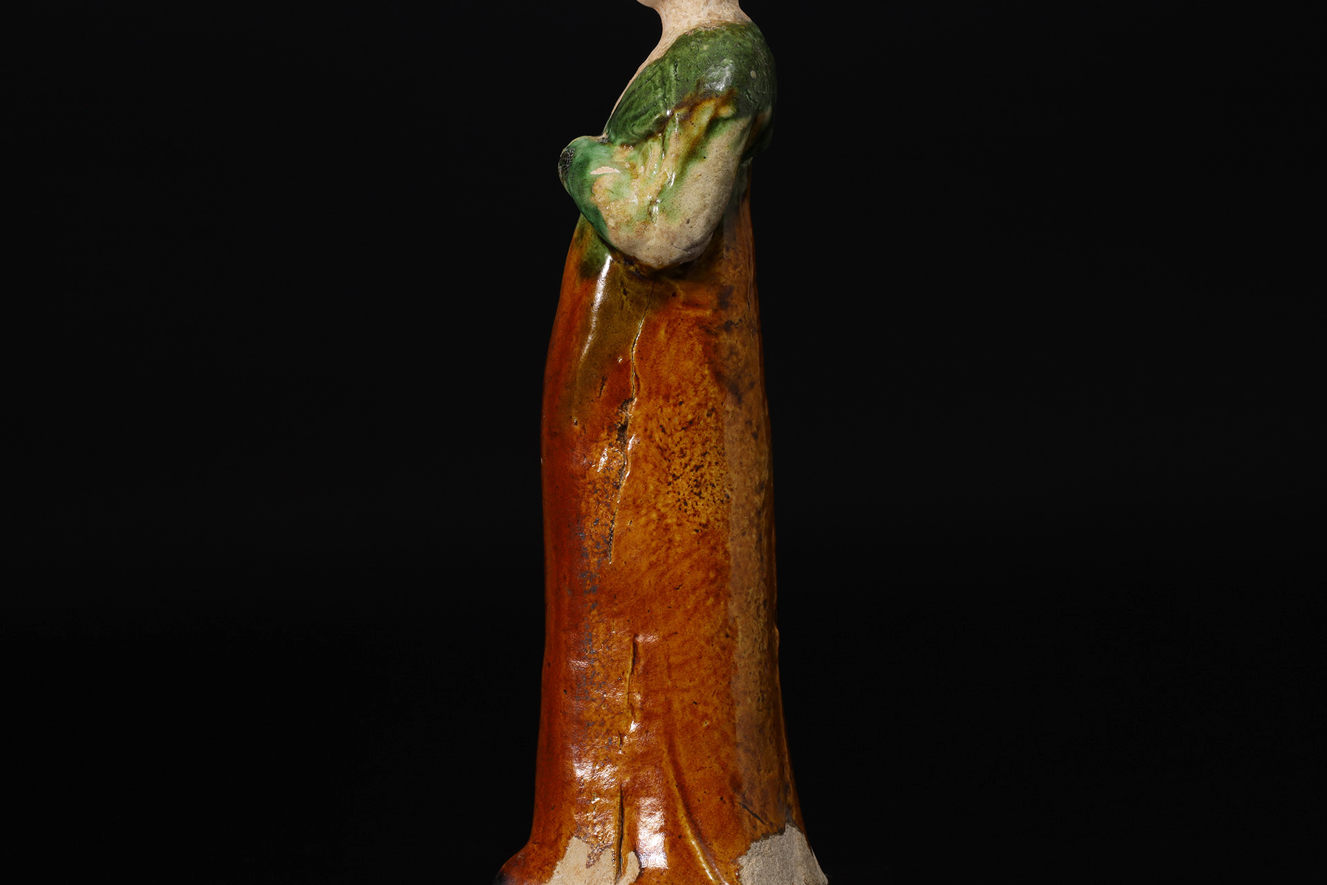 唐三彩美人俑（唐時代） - 天平堂（TENPYODO）