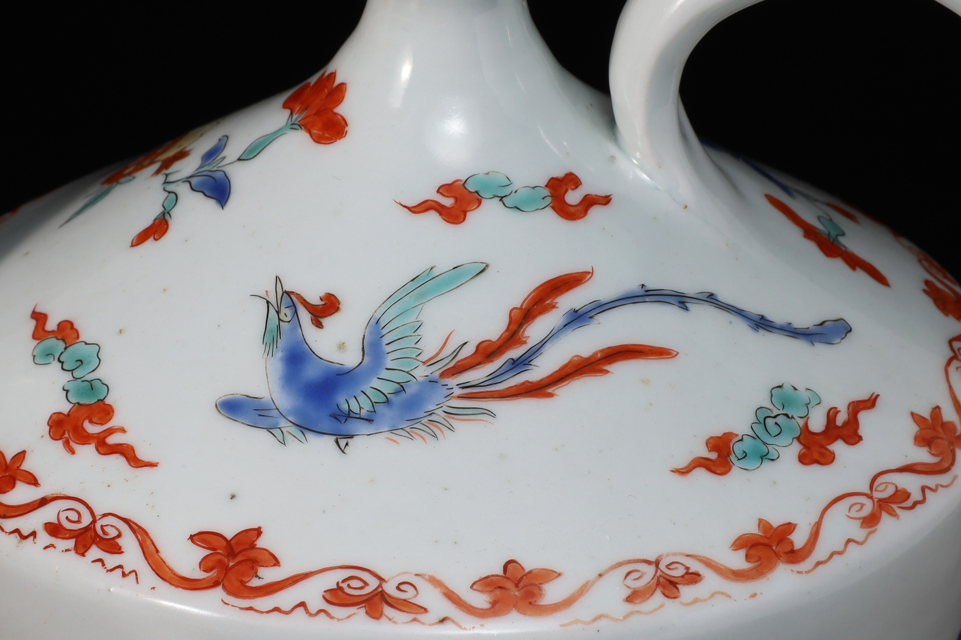 柿右衛門色絵鳳凰唐草文水注（江戸時代） - 天平堂（TENPYODO）