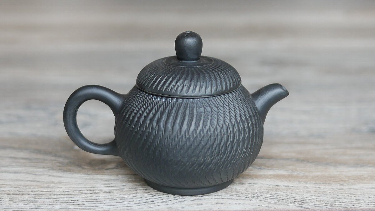 中国 銭菊仙制款 緑泥 神獣摘 急須 茶壷 C R6159 中国