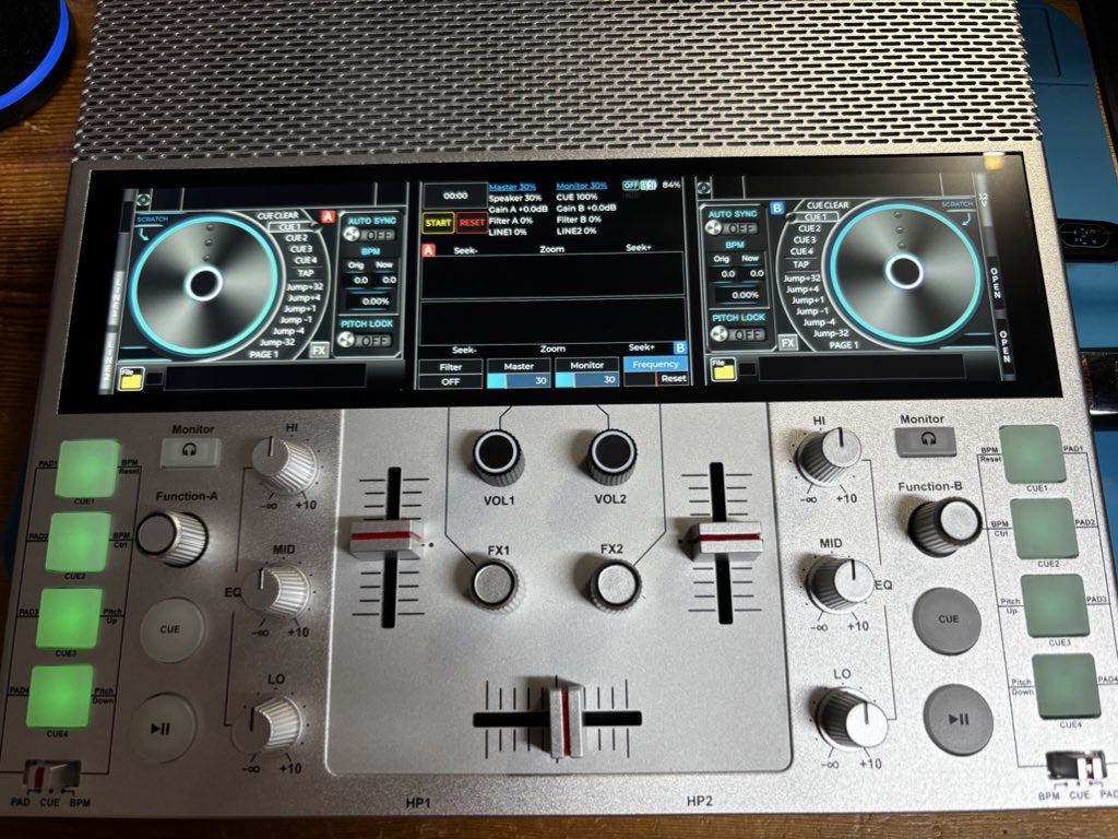 FJ1 DJコントローラー 本体 ポータブルDJシステム「FJ1」 makuake