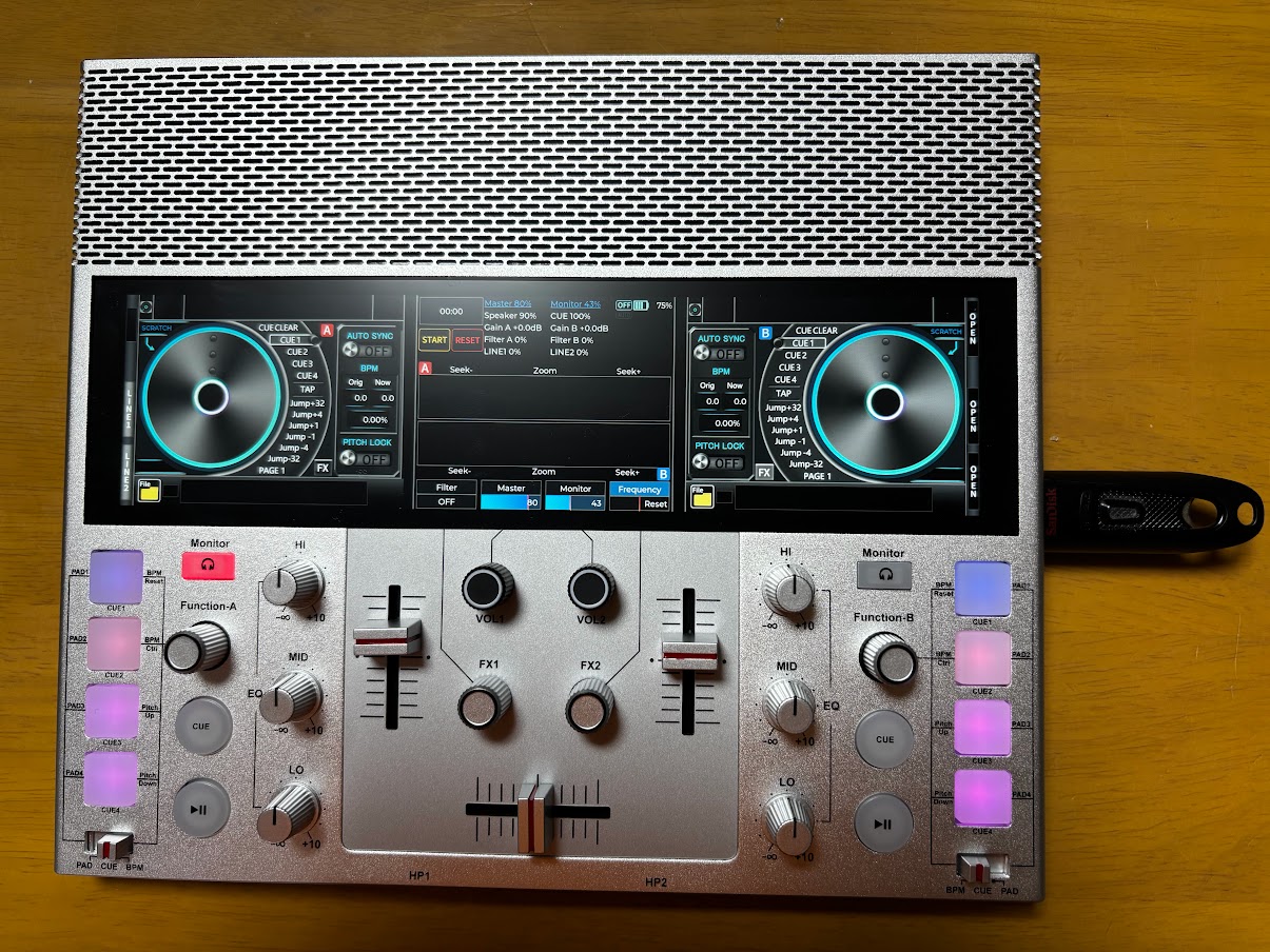 FJ1 DJコントローラー FJ1 DJコントローラー A4サイズ ブラック