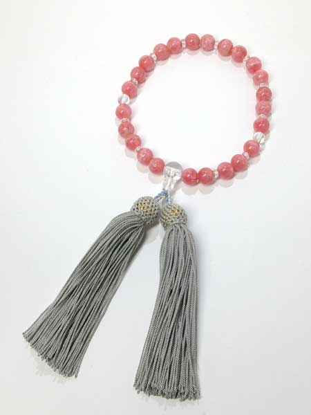 念珠にリフォーム インカローズ マラカイトで製作 | ジュエリー