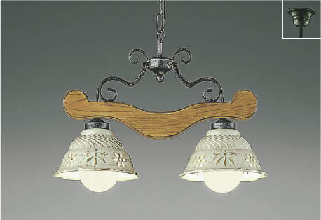 美品 コイズミ AP 40043 L シャンデリア LED ライト アンティーク 美品