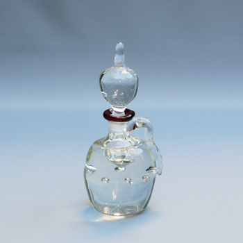 倉敷ガラス 小谷真三作 栓付き瓶 小谷真三さんの栓付