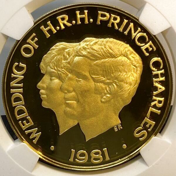 1981年ロイヤルウェディング記念硬貨 チャールズ皇太子 ダイアナ妃