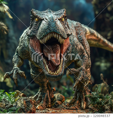 迫力ある、ティラノサウルス 迫力ある、ティラノサウルス