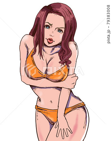 ビキニスタイルの女性イラスト 0c60342ba37ca5880b85cf86e76a02