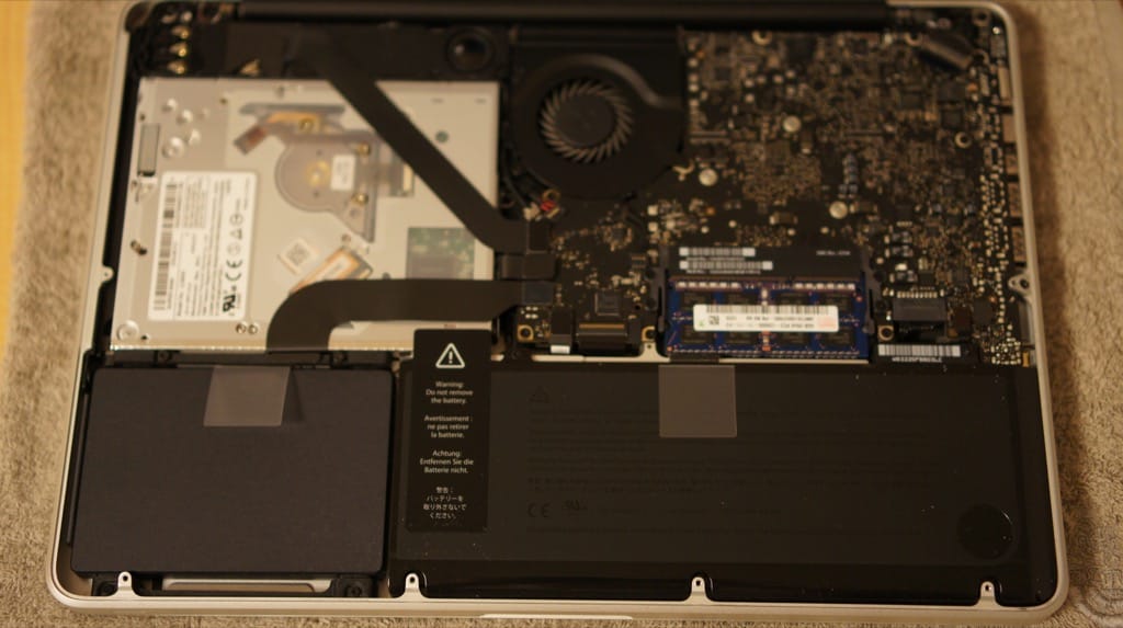 MacBook Pro 2011 13インチ メモリ16GB増設済